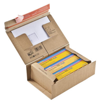 Versandkarton CP067.02.010 braun, bis DIN A5+, innen 230x166x90mm, Wellpappe 1-wellig Versandkarton CP067.02.010 braun, bis DIN A5+, innen 230x166x90mm, Wellpappe 1-wellig