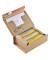 Versandkarton CP067.02.010 braun, bis DIN A5+, innen 230x166x90mm, Wellpappe 1-wellig
