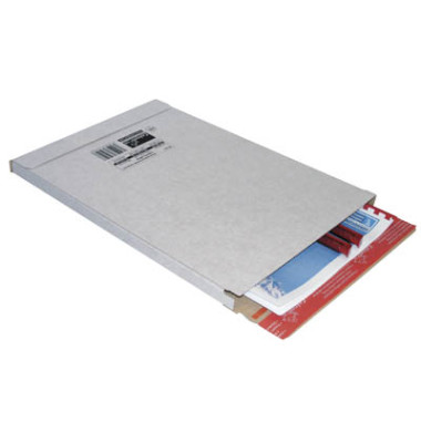 Versandkarton Kurierpaket CP065.55.020 weiß, bis DIN A4+, innen 344x244x15mm, Wellpappe 1-wellig