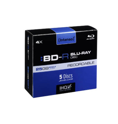 Blueray-Rohlinge 5001215 BD-R, 25 GB, Jewel Case 