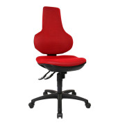 Bürostuhl Ergo Point SY, rot / schwarz, bis 110kg