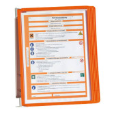Wandhalter mit 5 Tafeln orange DIN A4