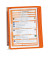 Wandhalter mit 5 Tafeln orange DIN A4