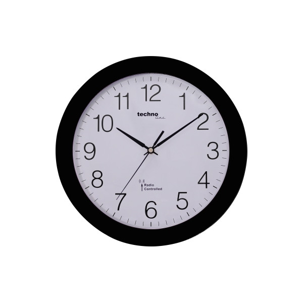 4029665018003 -  Wanduhr WT 8000 schwarz schwarz 30cm rund analog 4029665018003 Technoline