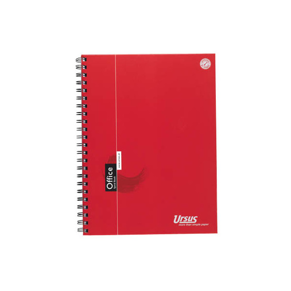 9002244851074 - Collegeblock 608550000 Office Muster kariert   kariert Rand beidseitig A4 90g rot 80 Blatt 9002244851074 Staufen