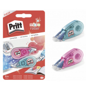 Korrekturroller PRKM2 Micro, pink & blau transparent, 5mm x 6m, Einweg, in Blister