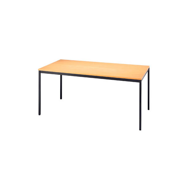 Hammerbacher Konferenztisch V-Serie, 72cm (H), 160x80cm (BxT), 6 Personen, rechteckig, buche / schwarz 4032062005934 Hammerbacher 2 Stück