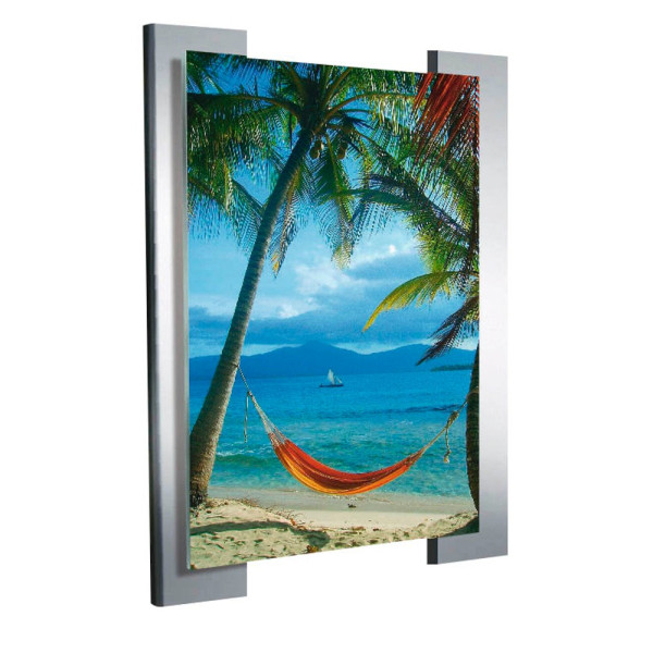 4044917418912 - Plakat-Klapprahmen Look 43653014 silber transparent A4 2 aluminium farbenen Trägerleisten 4044917418912 3 Stück