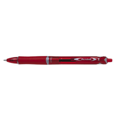 Kugelschreiber Acroball BAB-15M rot/transparent 0,4 mm