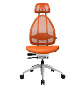 Bürodrehstuhl Open Art ohne Armlehnen orange