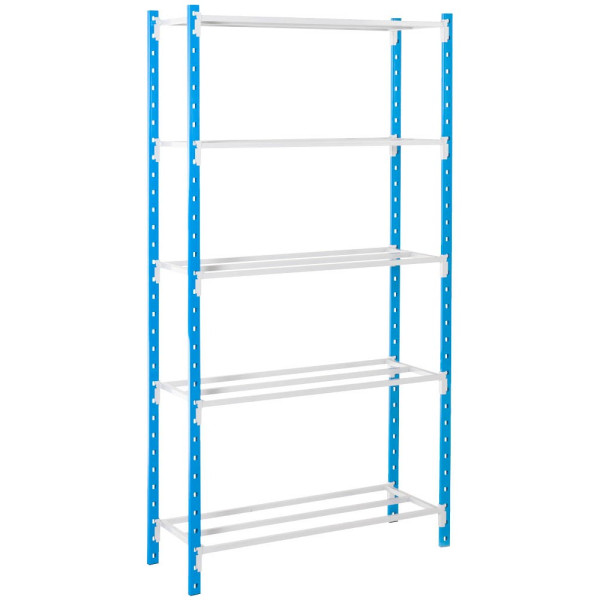 3612970783462 - Universal-Steckregal Grundfeld 5 Gitterböden Fachlast 170 kg B 1000 x H 2000 x T 300 mm