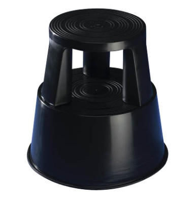 Rollhocker 212201 Step, 1x 2 Stufen, schwarz, Polypropylen (PP)