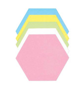 Moderationskarten Wabe farbig sortiert 18,5x16,2cm