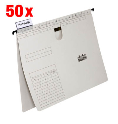 Hängehefter 627288, A4 lichtgrau Karton 230g