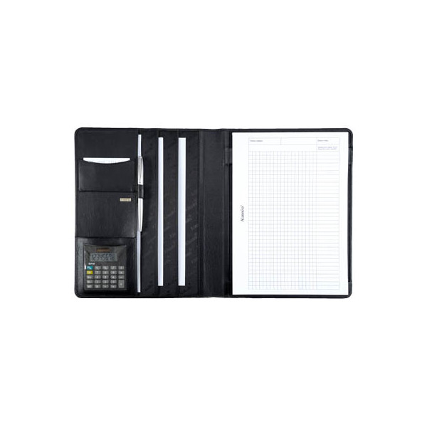 4021068043613 - Konferenzmappe A4 aus Nappaleder schwarz 4021068043613 Alassio