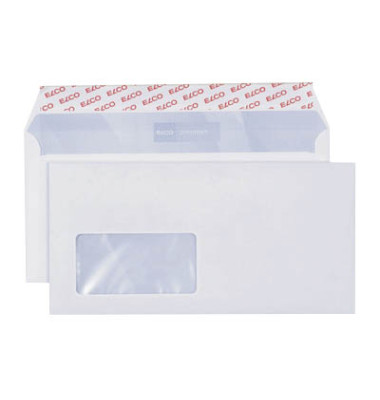Briefumschläge Premium 30778 Din Lang+ (C6/5) mit Fenster haftklebend 80g weiß 