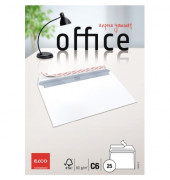 Briefumschläge Office C6 ohne Fenster haftklebend 80g weiß 25 Stück