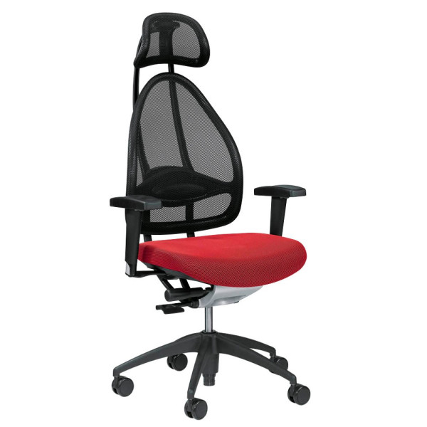 4014296081533 - Bürostuhl Open Art rot   schwarz mit Armlehnen bis 110kg 4014296081533 Topstar