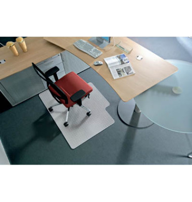 BSM Bodenschutzmatte milchig für glatte//harte Böden 120 x 110 cm