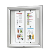 Schaukasten T SCT6XA4PH, 6xA4, silber, magnetisch