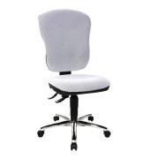Bürostuhl Steel Point 80, weiß / chrom, bis 110kg