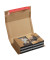 Buchverpackung CP020.06.020 braun, für B5, innen 270x190x80mm, Wellpappe 1-wellig