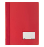 Schnellhefter DURALUX 979268003, A4 überbreit, rot, Kunststoff, Vorderdeckel opak