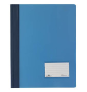 Schnellhefter DURALUX 979268006, A4 überbreit, blau, Kunststoff, Vorderdeckel opak