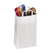 Tragetaschen Topcraft weiß aus Kraftpapier 32,0 x 14,0 x 42,0 cm (BxTxH)