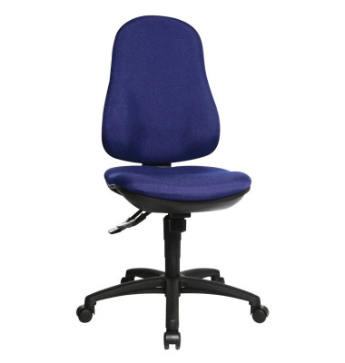 Bürodrehstuhl Support SY ohne Armlehnen blau