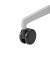 Bürostuhl-Ersatzrollen 6990-1, Stiftlänge 22mm, StiftØ 11mm, für Teppichboden, schwarz