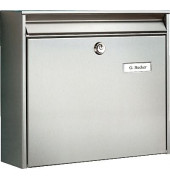 Briefk&auml;sten 3877 Ni Borkum, silber, 36,2x32,2x10cm