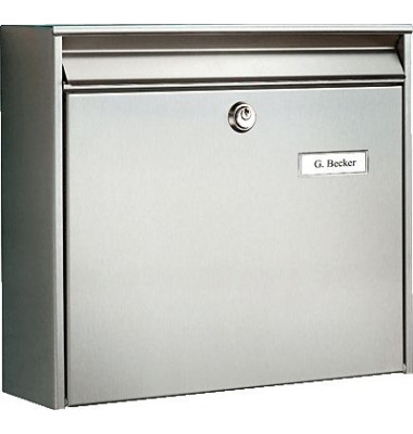 Briefkasten 3877 Ni Borkum, silber, 36,2x32,2x10cm