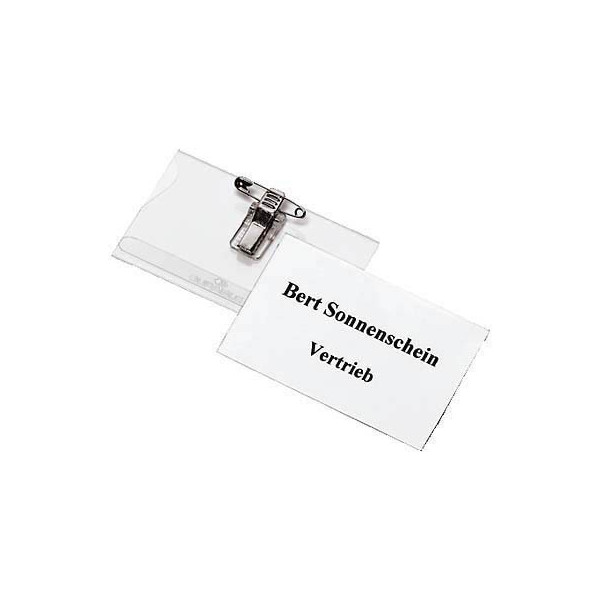 4005546801513 - Namensschilder aus Hartfolie mit Kombi-Klemme 75 x 40 cm (50 St) 4005546801513 50 Stück