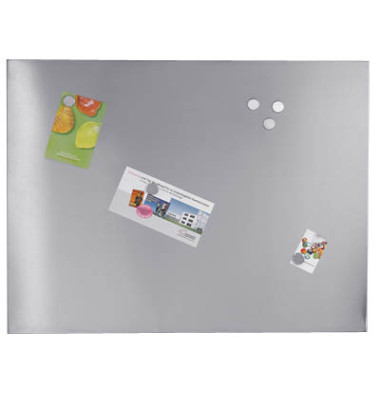 Magnettafel 11119, 80x60cm, Edelstahl, silber