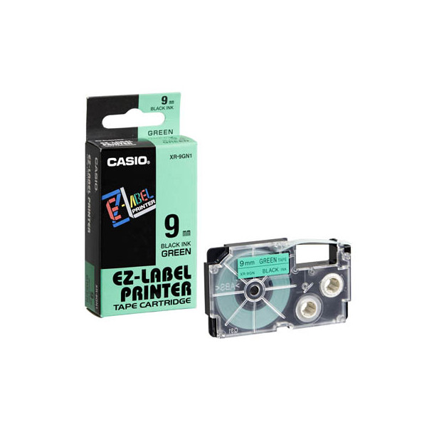 4971850117476 - Schriftband XR-9GN1 9mm x 8m schwarz grün laminiert stark selbstklebend 4971850117476 Casio