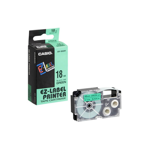 4971850117599 - Schriftband XR-18GN1 18mm x 8m schwarz grün laminiert stark selbstklebend 4971850117599 Casio