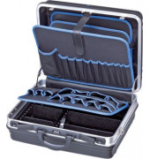 Werkzeugkoffer Basic schwarz/blau ohne Inhalt