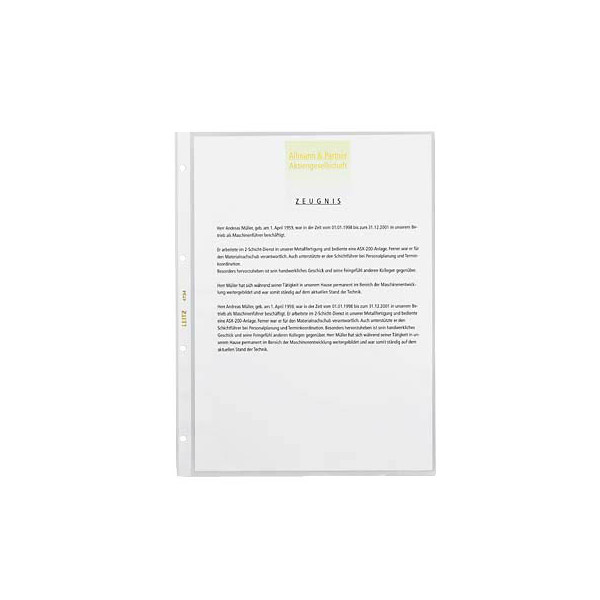 4002432422173 - Prospekthüllen Super Premium 4734-00-00 Standard A4 glasklar glatt oben offen 008mm 4002432422173 Leitz