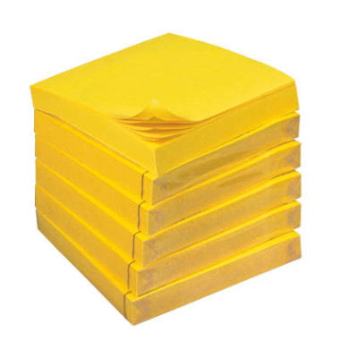 Haftnotizen 654-S6, Super Sticky, 76x76mm, gelb, quadratisch