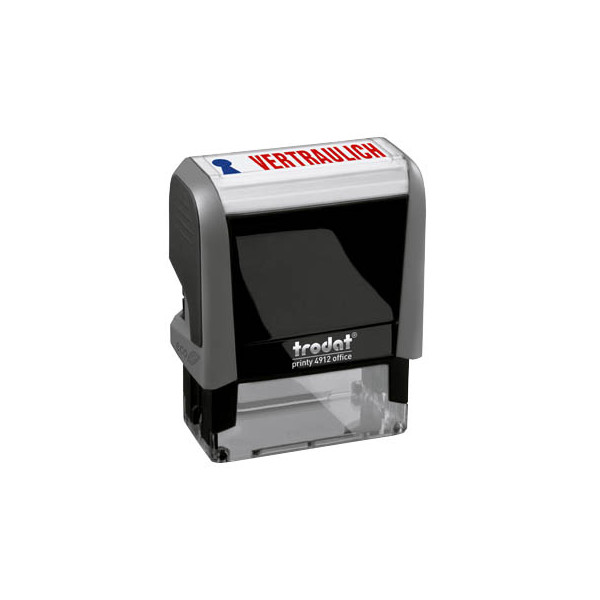 0092399432722 - Textstempel printy 4912 office mit Text VERTRAULICH Kunststoff schwarz 0092399432722 Trodat 0092399432722 - Textstempel printy 4912 office mit Text VERTRAULICH Kunststoff schwarz 0092399432722 Trodat