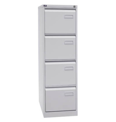H&auml;ngeregistraturschrank IPCCA14645 Light, lichtgrau, 4 Schubladen, 1-bahnig