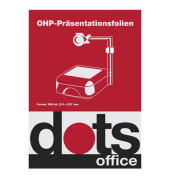 Kopierfolie DOTSOHP125, A4, für S/W-Laserdrucker, Farb-Laserdrucker, S/W-Kopierer, Farb-Kopierer, 0,12mm, Overhead-Folie, trans