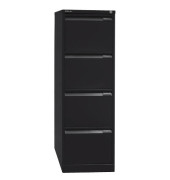 Hängeregistraturschrank 41,3 x 62,2 x 132,1 cm 4 Schubfächer schwarz