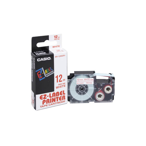 4971850120407 - Beschriftungsband XR-12WER rot auf weiß Plastik 12mm 4971850120407 Casio