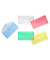 Dokumententasche 40103-94, Din Lang, transparent blau/gr&uuml;n/rot/gelb und farblos, Polypropylen (PP), Klettverschluss