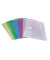 Dokumententasche 40105-94, A4, transparent blau/gr&uuml;n/rot/gelb und farblos, Polypropylen (PP), Klettverschluss