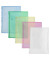 Dokumententasche 40109-94, A4 hoch, transparent 2 x farblos/blau/gr&uuml;n/gelb/rot, Polypropylen (PP), Klettverschluss