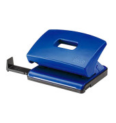 Bürolocher C 216 025-0379, blau, bis 1,6mm 16 Blatt, mit Anschlagschiene