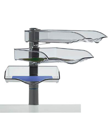 Briefablageset CopySwinger A4 / B4 anthrazit-transparent 3 Fächer